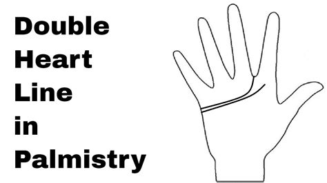 2 The Passionate One - Heart Line Curving Upwards And Ending Under The Middle Finger. . Double heart line palmistry